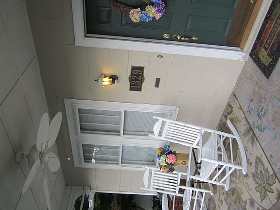 Ceiling fan on porch