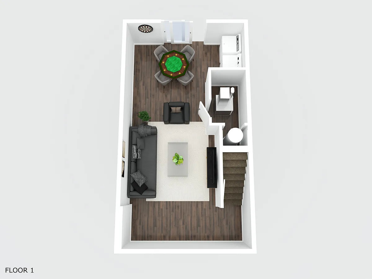 Floor plan 2-Bedroom Finished Basement