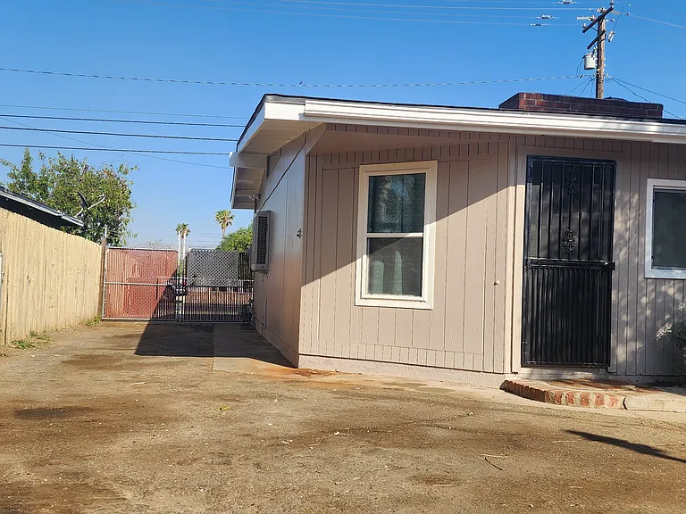 Rear side of house