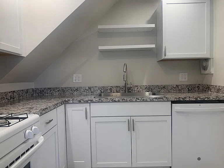 New kitchen with new cabinets and countertops