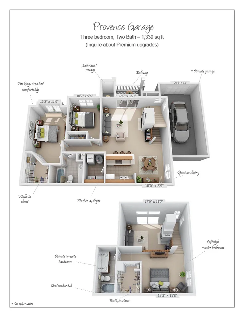 Floor plan Provence Deluxe with Garage