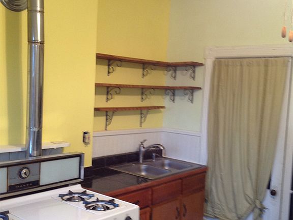 Kitchen with open shelving