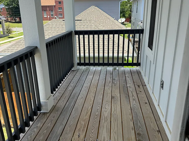 Upstairs deck