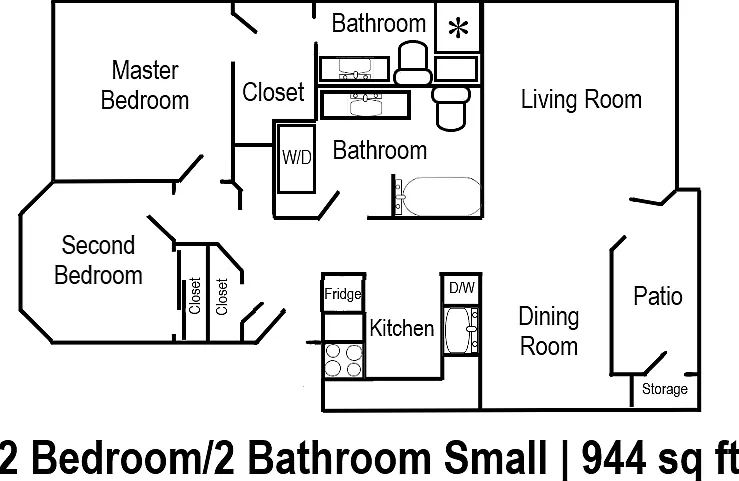 2x2S Floor Plan 2x2S Floor Plan