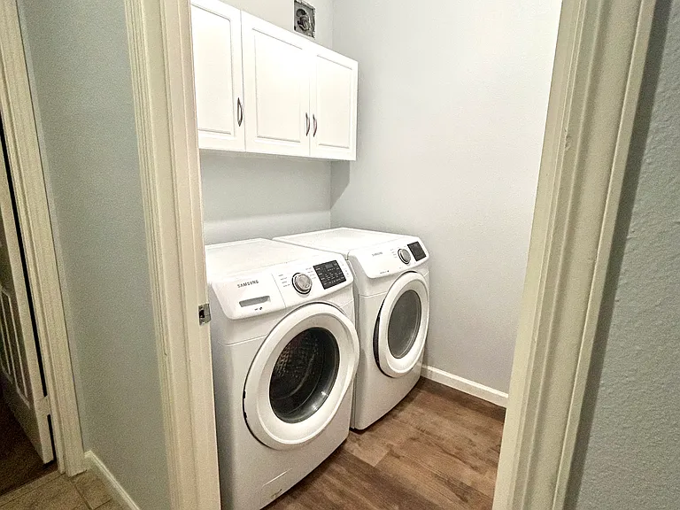 Laundry on lower level