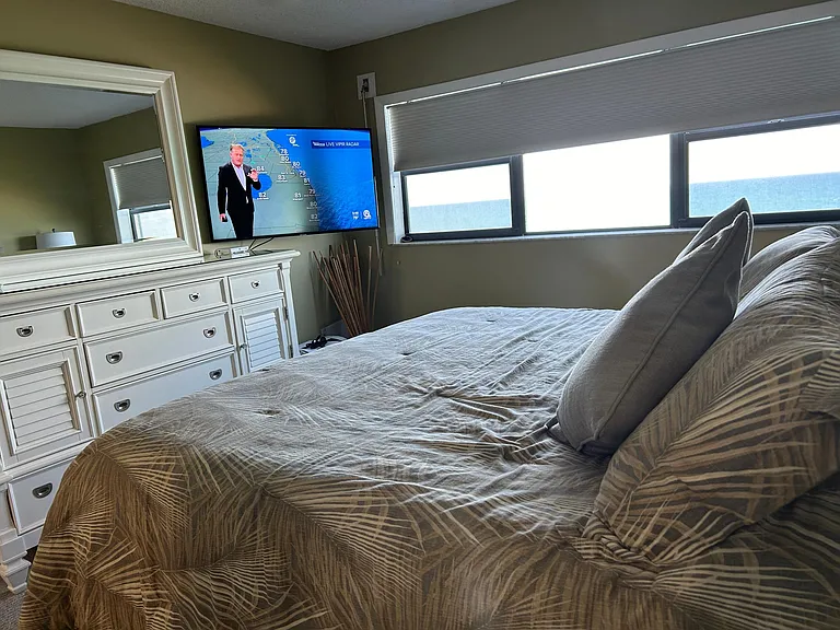 Smart TV in master bedroom