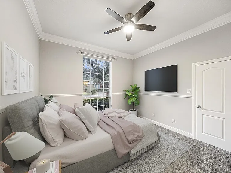 Bedroom 2. This image shows a virtually furnished space. Bedrooms come unfurnished.