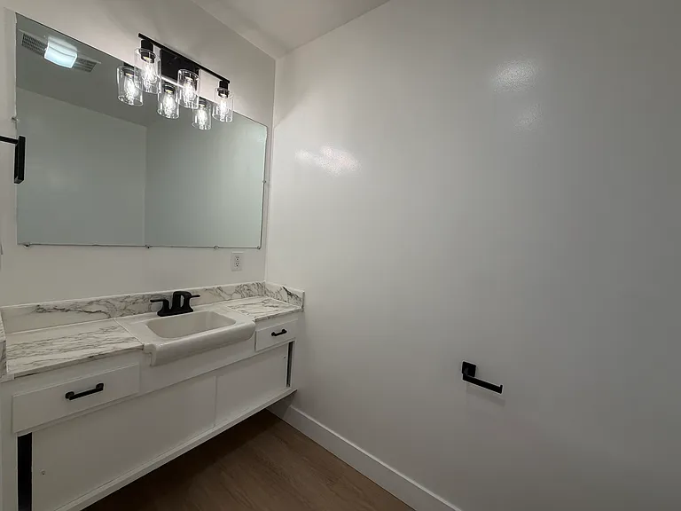 Second Bathroom with Marble Counter