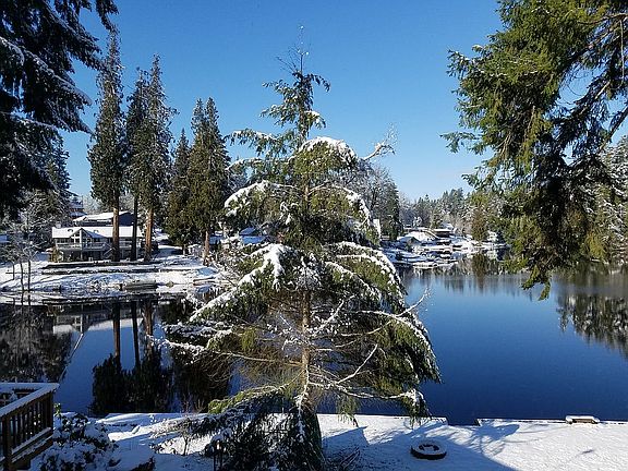 Living room winter view