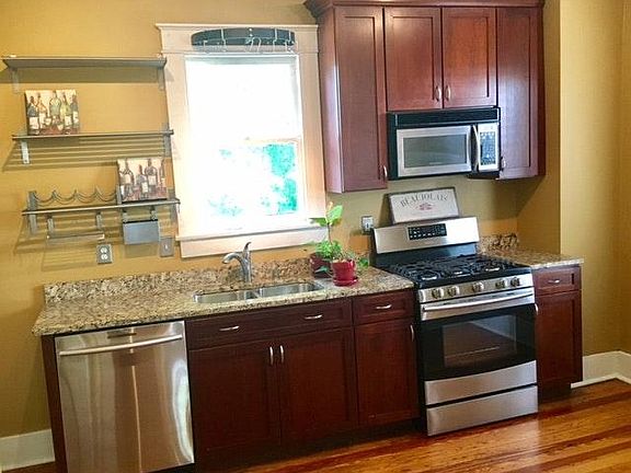 Kitchen with new Samsung appliances