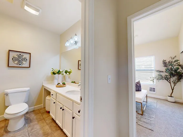 Hall bathroom (full bath with bathtub).
