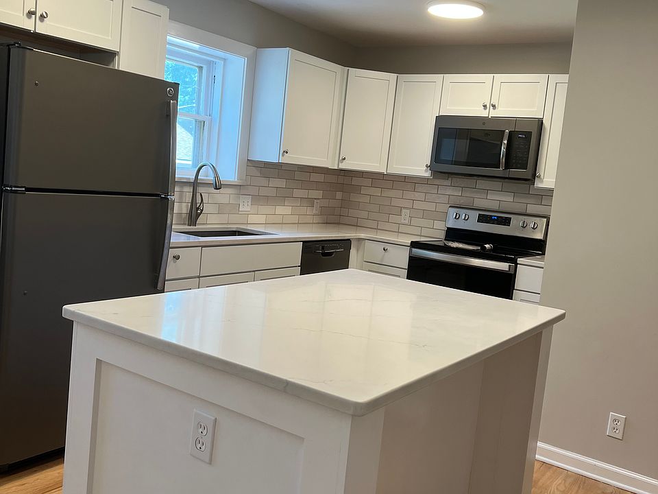 New kitchen cabinets and stainless steel appliances