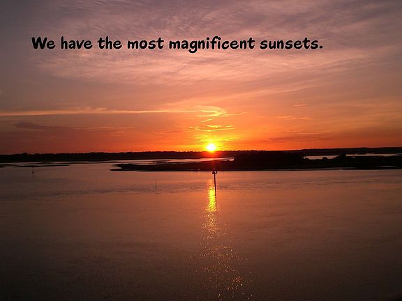 Sunset View from Living Room