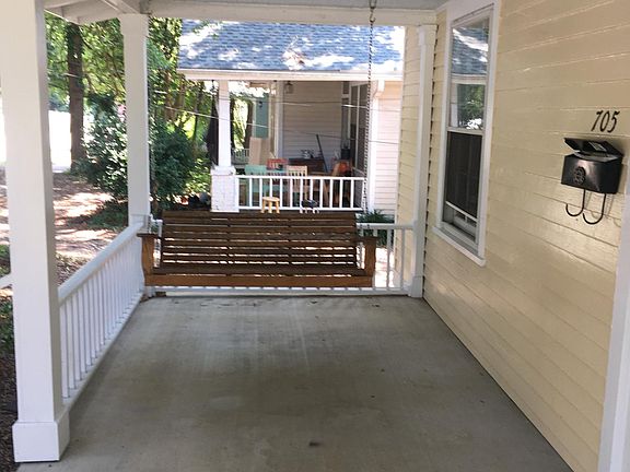 Front porch with swing