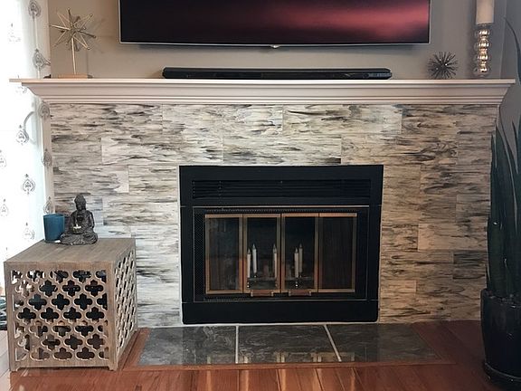 Custom designed fire place