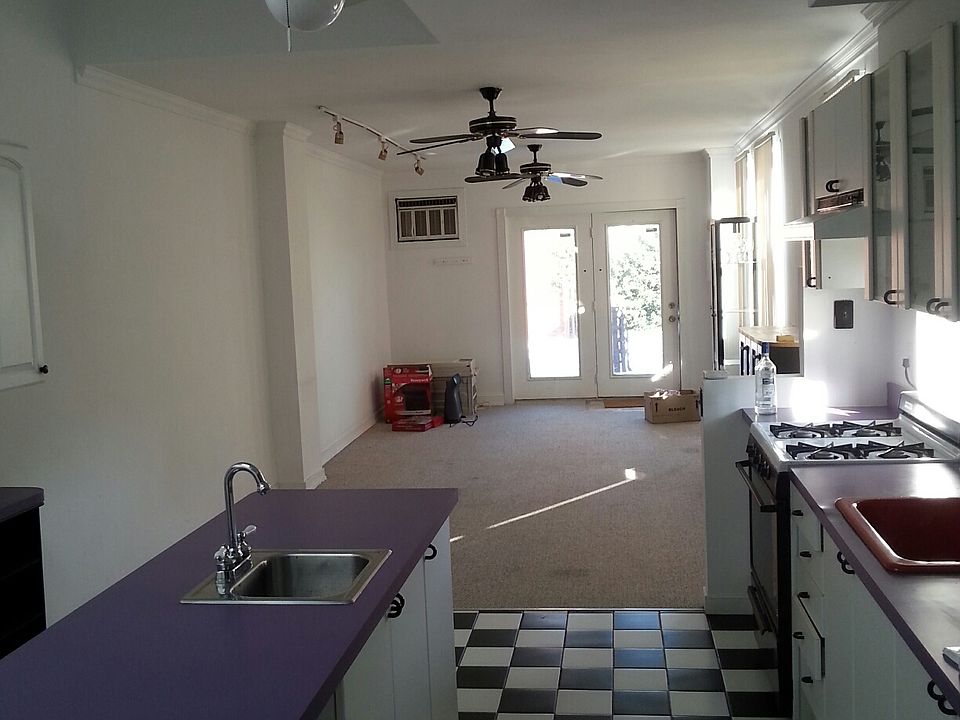 Kitchen and family room