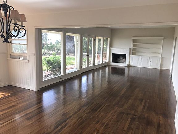 beautiful hardwood floors and fireplace