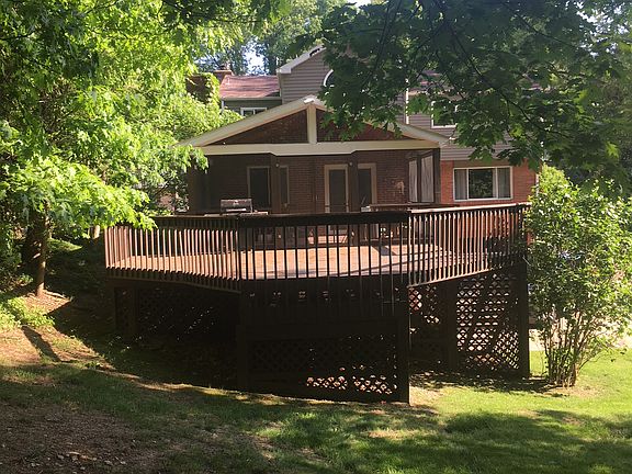 Deck and screened in porch