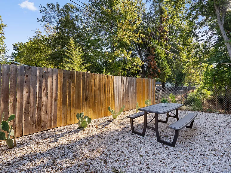 Casita's private backyard.