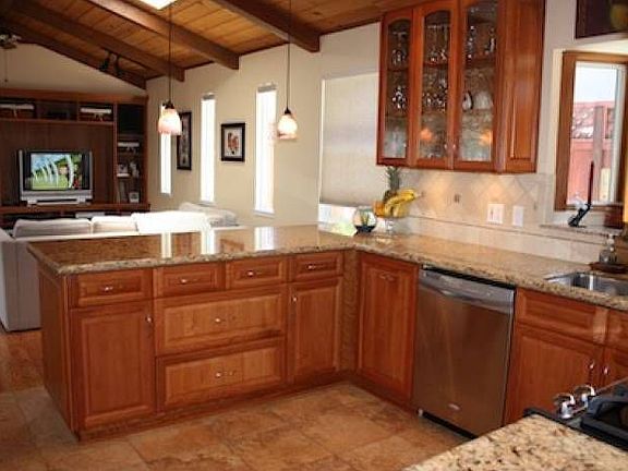 Custom, Enlarged Kitchen
