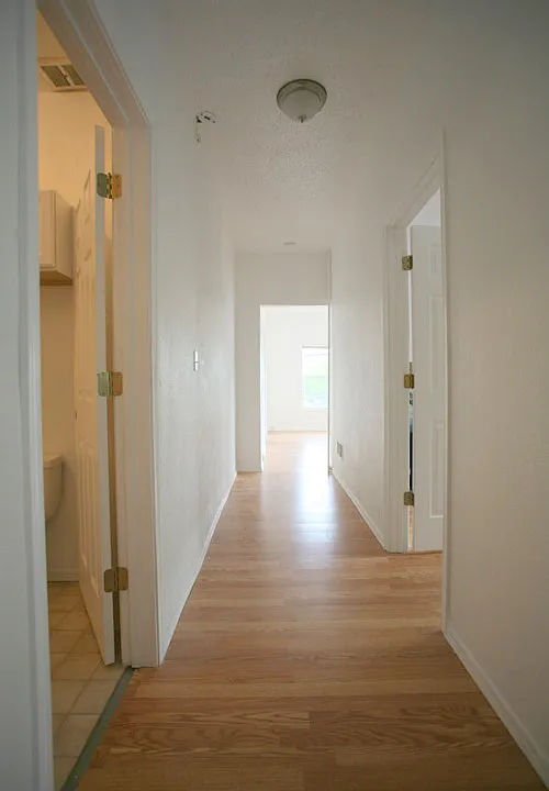 apt. 2 hallway leading to livingroom/bedrooms