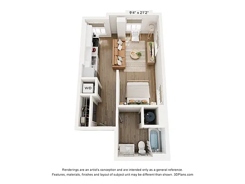 Floor plan STUDIO TYPE D