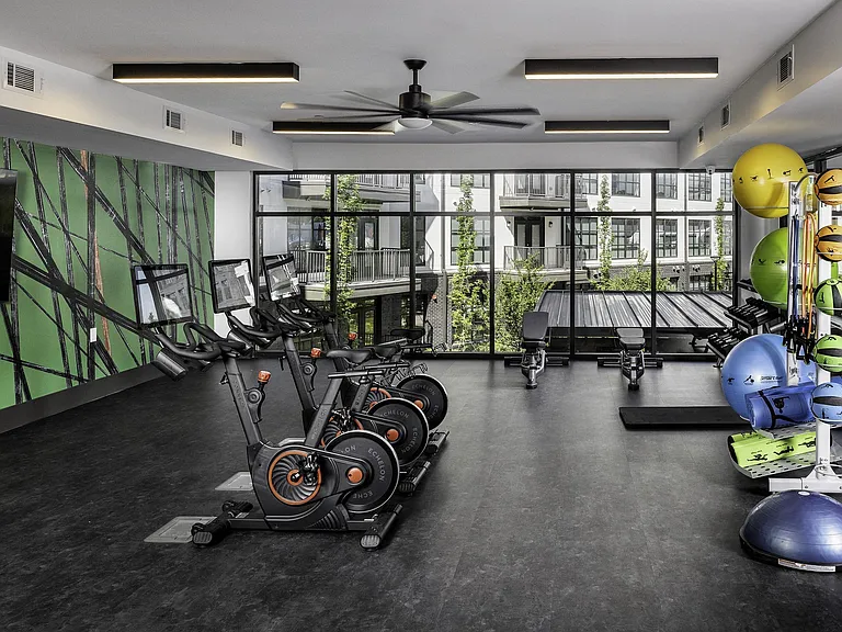 Private spinning studio.