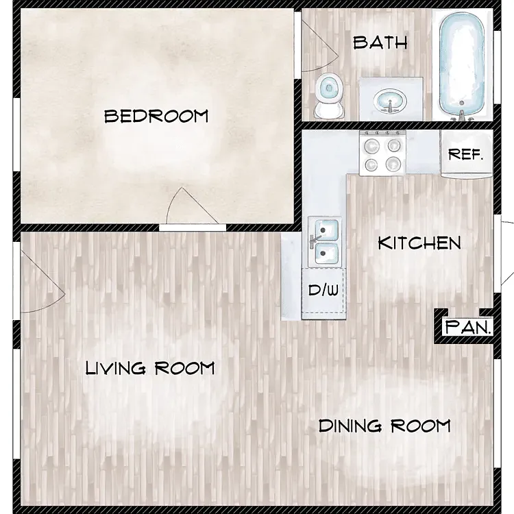 Floor plan 1B