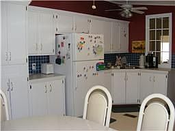 Big Bright Kitchen with plenty of Cabinets, Sorage and Eat-in area. Two Car De