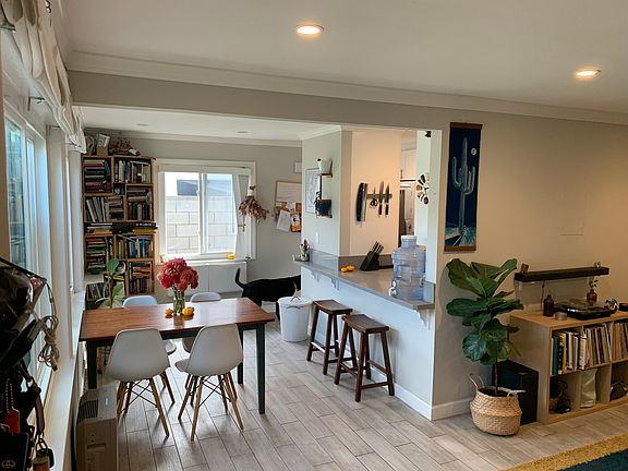 Dining room and kitchen counter
