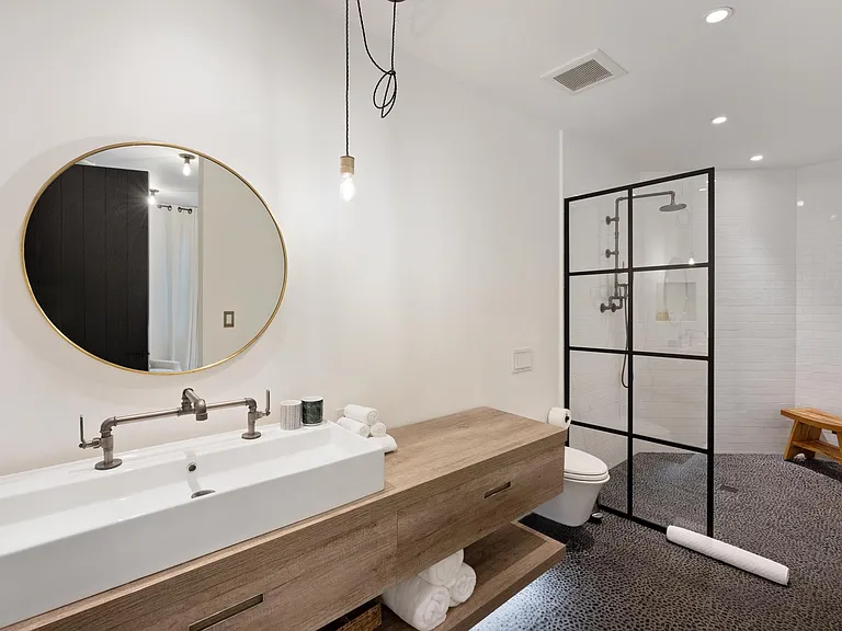 Bathrooms designed with style and practicality in mind.