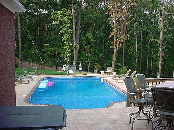 Heated saltwater pool