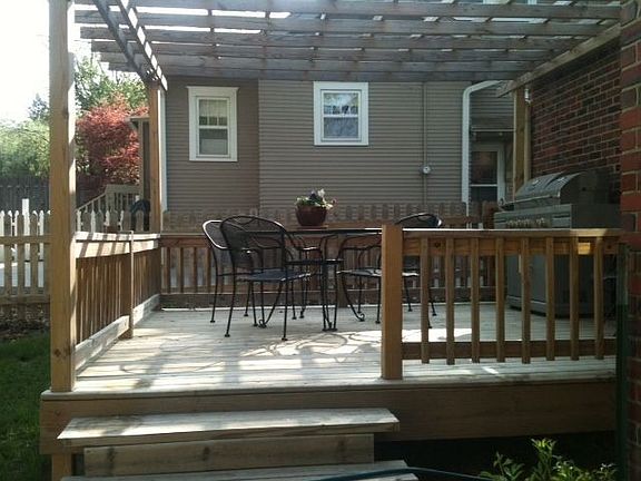 Deck great for grilling