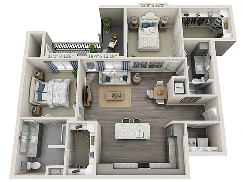 Floor plan B3A