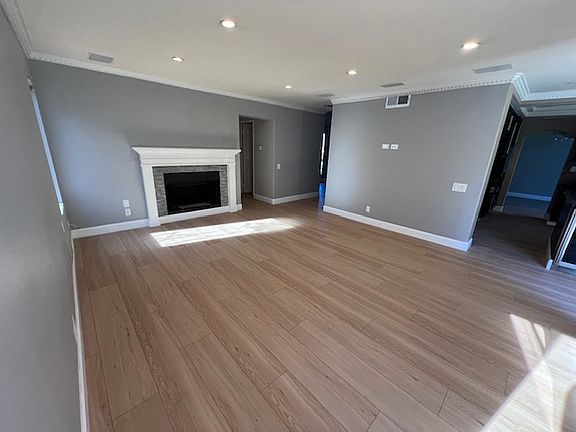 Spacious Family Room With Fireplace