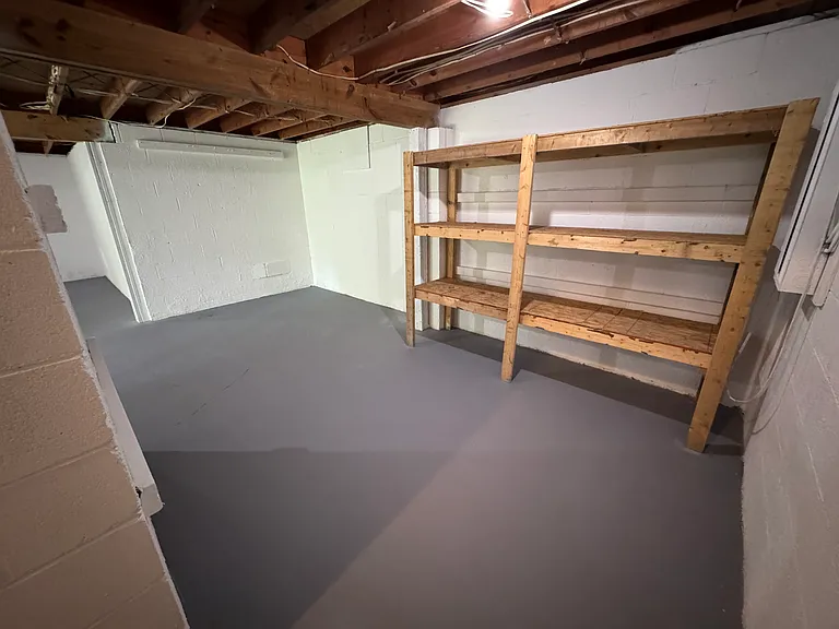 Basement as you come down the stairs