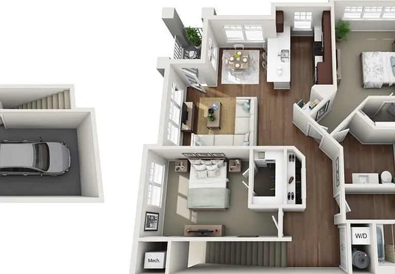 Floor Plan 2C | Drexel Ridge Apartments | Apartments in Oak Creek, WI Floor Plan 2C | Drexel Ridge Apartments | Apartments in Oak Creek, WI