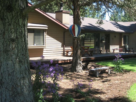West side of house with deck
