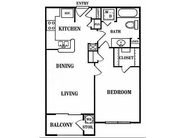 Floor plan A 1X1