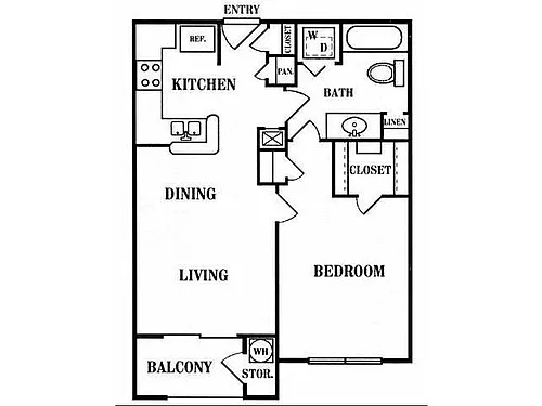 Floor plan A 1X1