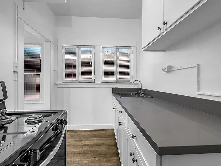 Kitchen gas stove stainless steel sink