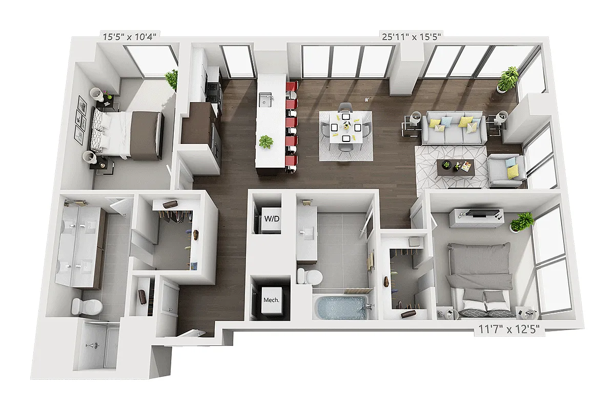 Floor plan B2D