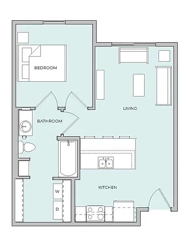 Floor plan One Bedroom