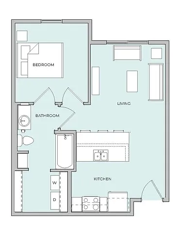 Floor plan One Bedroom