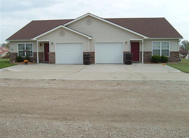 front entrance and off street parking/1 car garage