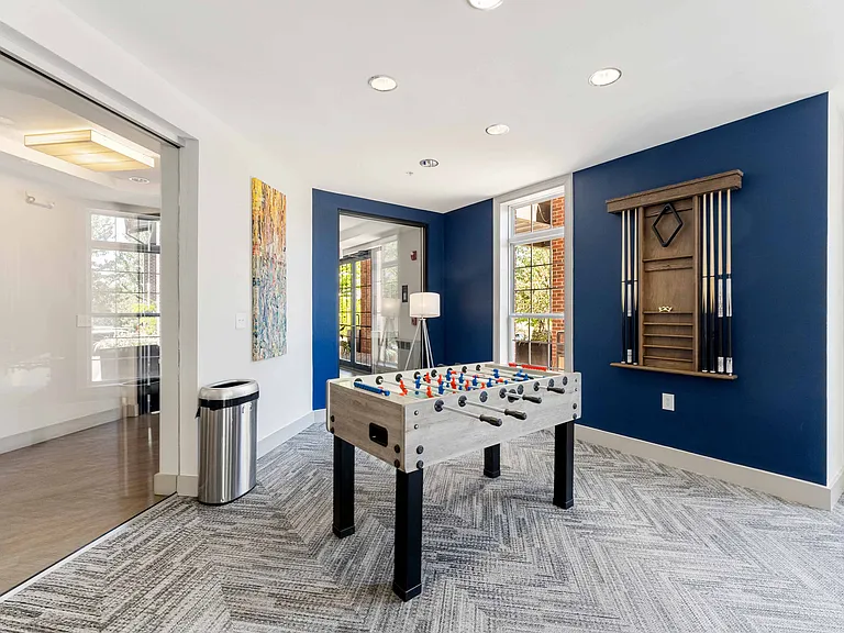 Enjoy games of Foosball with fellow Residents in our Elegant Clubhouse at The Lena