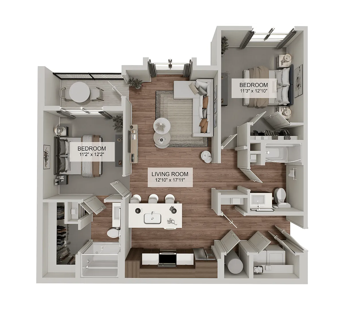 Floor plan The Willow Crest (B1D)