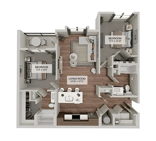 Floor plan The Willow Crest (B1D)