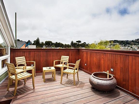 View deck off master bedroom