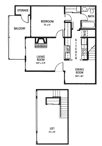 Floor plan B1 Loft